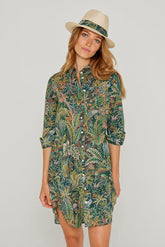 LAURENLY – Liberty Tunic 3/4 Sleeves Flared Cut – Women – Adelphie Voyage 137A